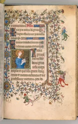 Hours of Charles the Noble, King of Navarre, fol. 301r, St. Geneviève