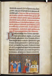 The King Offering the Sword on the Altar (illustration from The Coronation Book of Charles V, King of France)