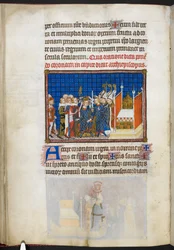 The Peers of France sustaining the Crown, illustration from 