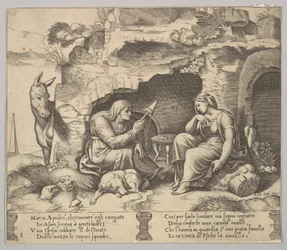 Plate 1: Apuleius Changed into a Donkey Listening to the Story Told by the Old Woman, 1520-70