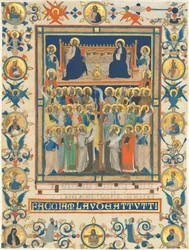 Christ and the Virgin Enthroned with Forty Saints