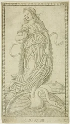 Clio, plate nineteen from Apollo and the Muses