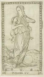 Polyhymnia, plate fifteen from Apollo and the Muses