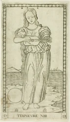 Terpsichore, Plate Thirteen from Apollo and the Muses