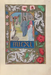 Hours of Queen Isabella the Catholic, Queen of Spain: Fol. 220r, Raising of Lazarus, c1500
