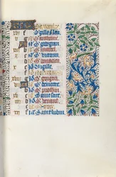 Book of Hours Use of Rouen: fol. 9r, c. 1470