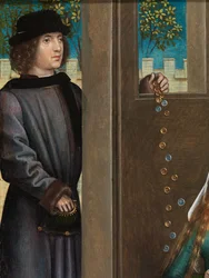 (detail) Charity of St Nicholas, from the Altarpiece of St. Nicholas, c.1486-93