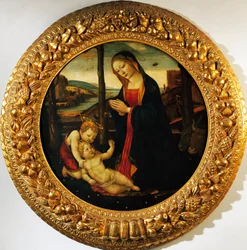 Madonna and Child with the infant Saint John the Baptist, attributed to the Master of Tondo Miller