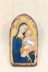 Madonna and child, Maestro della Madonna di Palazzo Venezia, Siena, active in the first half of the 14th century, National Gallery of Ancient Art, Rome, Italy