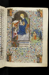 St. Catherine Presents Isabel of Brittany to the Virgin and Child, from a French Horae Written for Isabel Stuart, Wife to Francis I, Duke of Brittany
