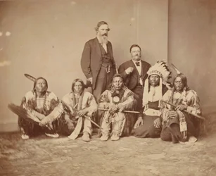 General J. E. Smith and Indians