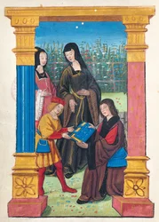 Antoine Vérard Presents His Book to François d
