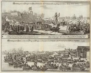 Crowds gather for Royals in Britain in 1662