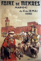 Poster for the Fair of Meknes, Morocco