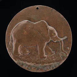 The Malatesta Elephant in a Meadow (reverse)
