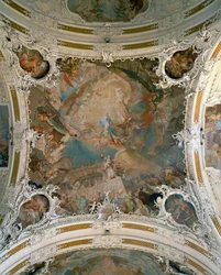 Ceiling Fresco in Wilten Church, Innsbruck, Austria