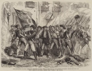 The Revolution in Sicily, Released Prisoners leading their Gaoler through the Streets of Palermo before Shooting him