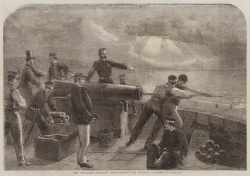 The Volunteer Artillery Corps Learning Gun Practice at Hythe