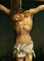 Christ on the Cross, detail from the central Crucifixion panel of the Isenheim Altarpiece