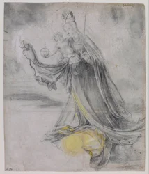 "Virgin Has the Child in the Clouds" (Virgin and Child in the Clouds)