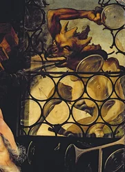 The Devil attacking the window, detail from St. Anthony the Hermit from the Isenheim Altarpiece, c. 1512-16