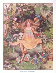 Pansy with the fairies (illustration from Lady Ann