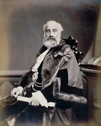 Mr Burt, Sheriff of London, Wearing Scarlet Gown, Shrieval Badge and Chain, c1865