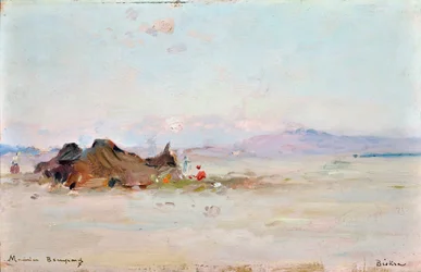 Camp in the desert, Biskra (Algeria)