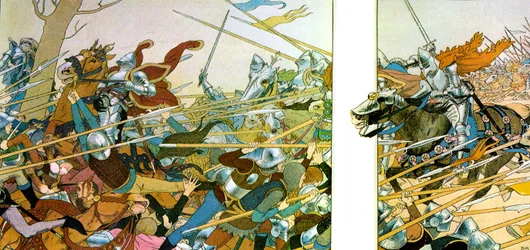 Illustration to the book La Vie de Jeanne d’Arc