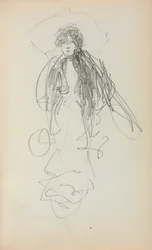 Italian Sketchbook: Standing Woman Page 219, 1898-1899