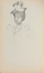 Italian Sketchbook: Woman, Bust Length page 142, 1898-1899