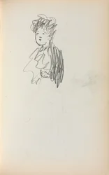 Italian Sketchbook: Woman, Bust Length Page 127