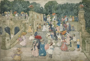 The Terrace Bridge, Central Park, 1901