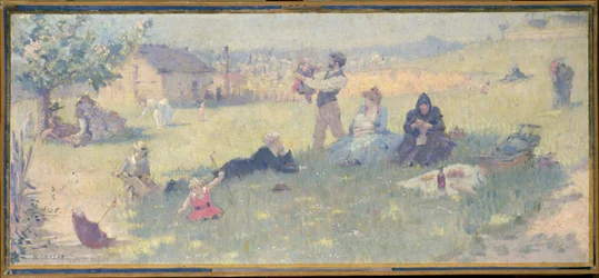 Sketch for the Marriage Hall of the 14th District Town Hall: The Family