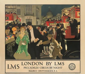 London by LMS, Piccadilly Circus by Night
