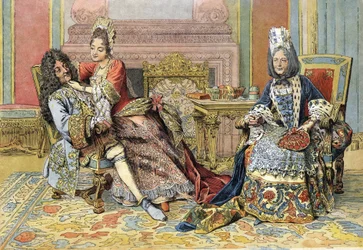 Familiarity of the Duchess of Burgundy with Louis XIV known as the Sun King