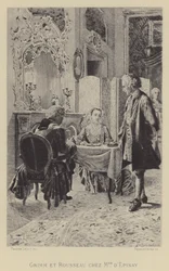 Grimm and Rousseau at the home of Madame d