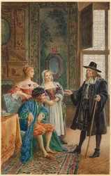 Moliere ill (illustration)