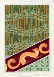 Designs for Wallpaper, Border and Silk Fabric