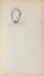 Italian Sketchbook: Head of a Girl (page 176)