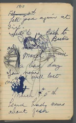 Sketchbook: Notes with Sailboats and Figures