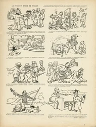 Illustration of Maurice Radiguet in Le Rire, 21/12/12 - Le syndicrouge de Toulon - Syndicalisme, Toulon