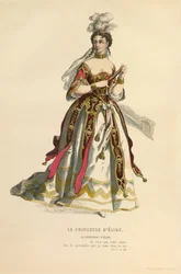 Costume for the role of The Princess of Elide, c.1868
