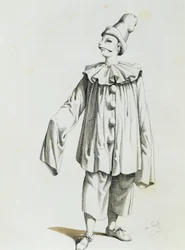 Pierrot, by Maurice Sand (1823-1889)
