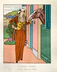 The Favorite Pony. Parisian Fashion: Stylish Tailor by Charles Frederic Worth