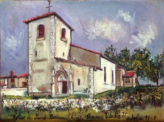The Church of St. Bernard, Ain, in Summer