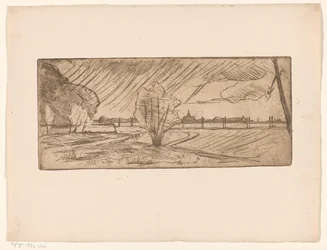 Landscape with Trees and Church