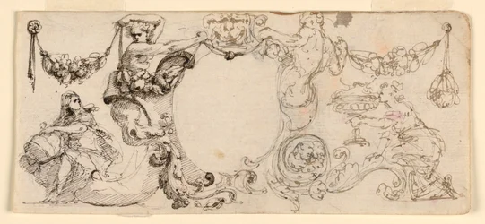 Design for Frieze Decoration, with Alternative Suggestions