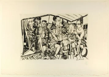 Behind the Scenes, plate three from Jahrmarkt