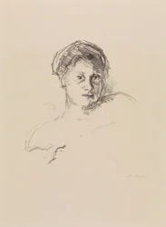 Portrait of Minna Beckmann-Tube